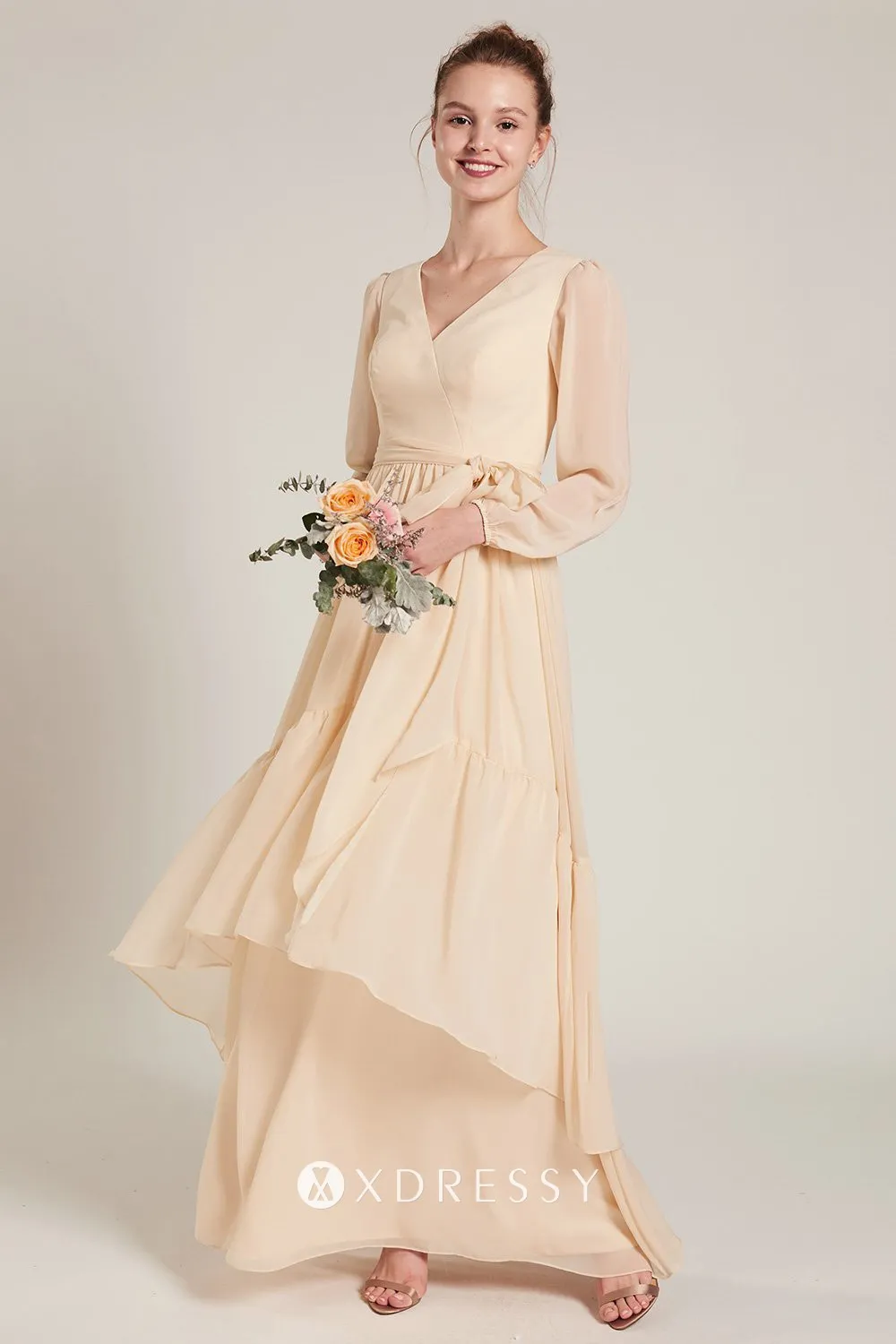ruffled floor length bridesmaid dress ruffled floor length bridesmaid dress