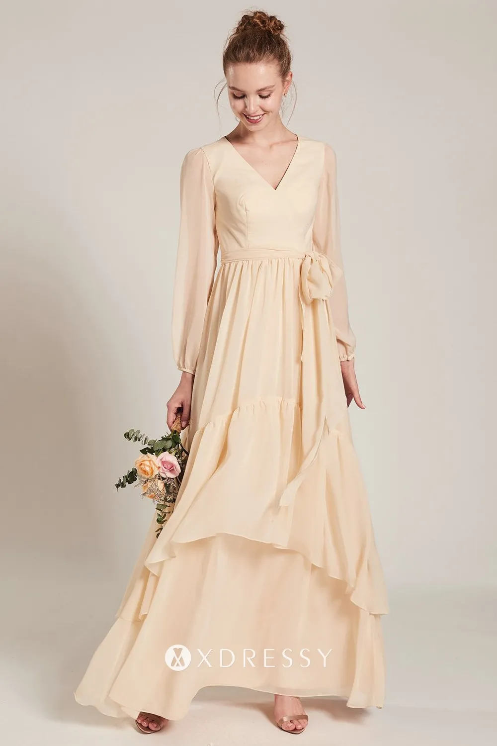 v neck chiffon bridesmaid dress v neck chiffon bridesmaid dress