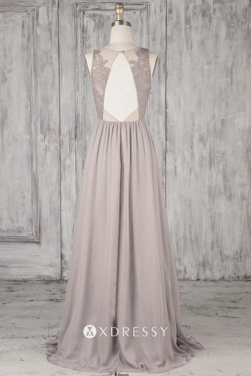 long flowing bridesmaid dress