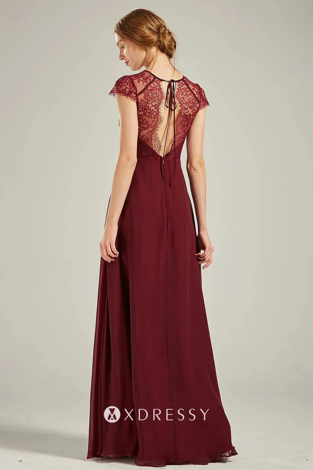 open back bridesmaid dress