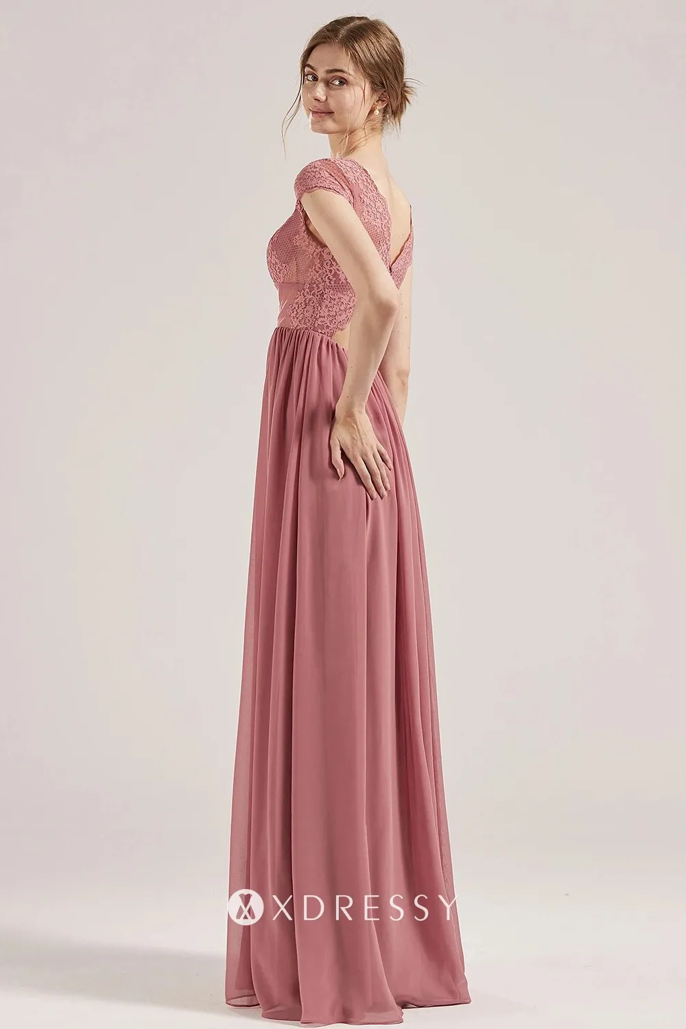 a line long bridesmaid dress