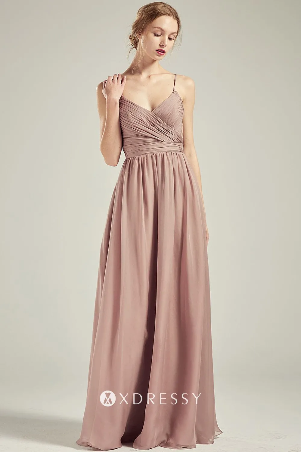 nude spaghetti straps bridesmaid dress nude spaghetti straps bridesmaid dress