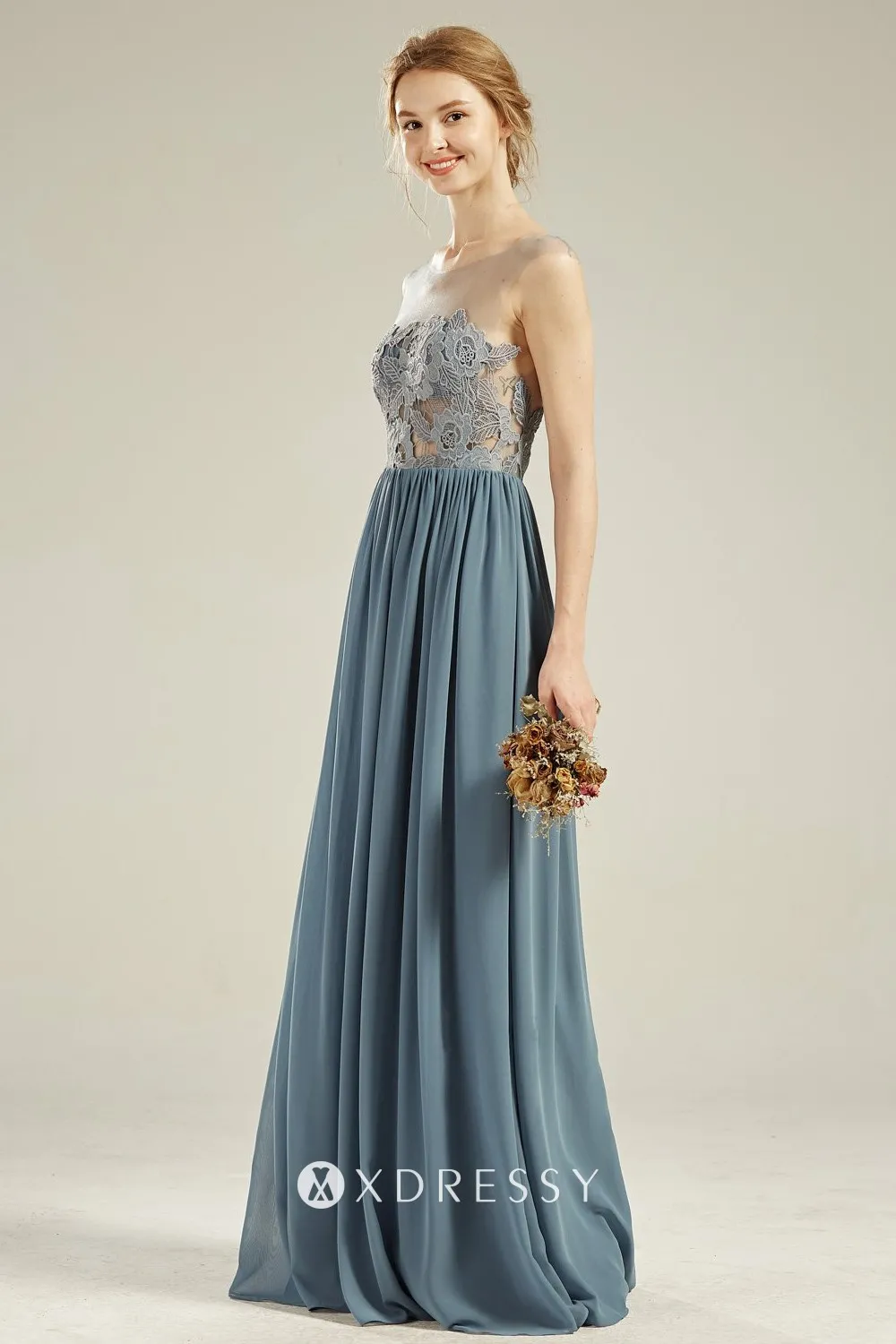 A line long bridesmaid dress