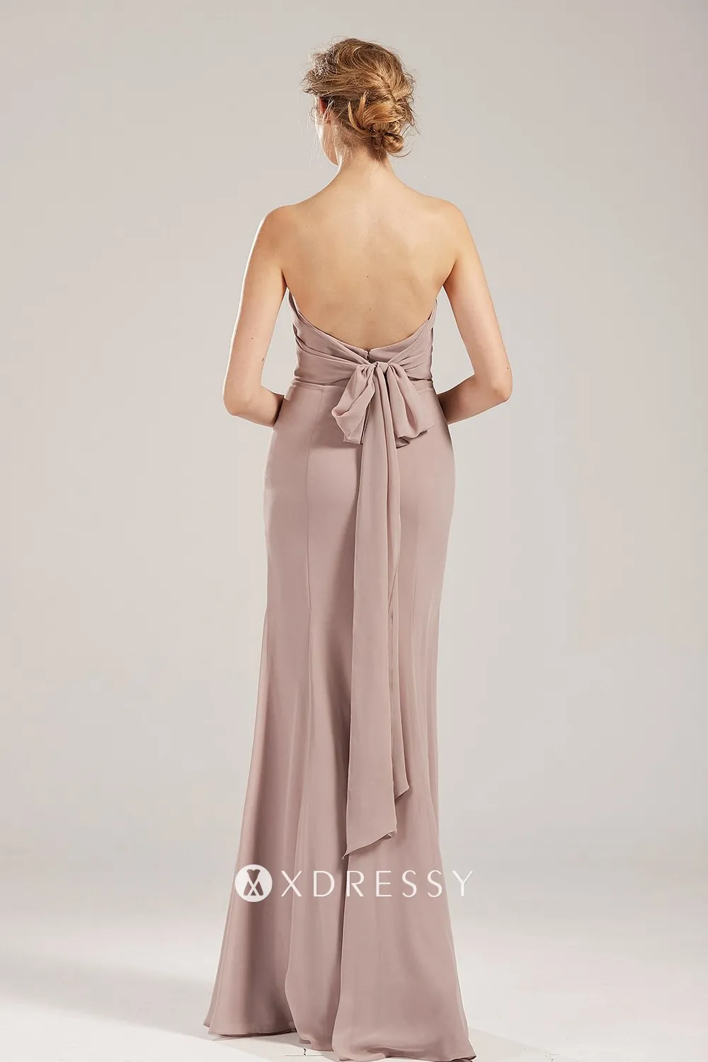 low back bridesmaid dress