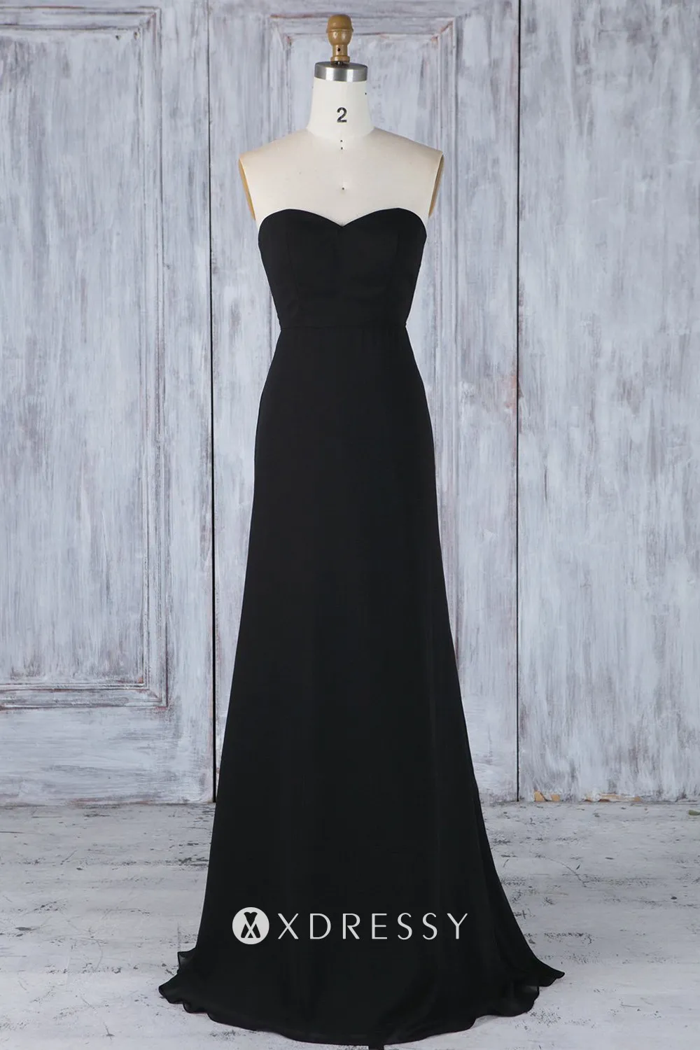flloor length bridesmaid dress