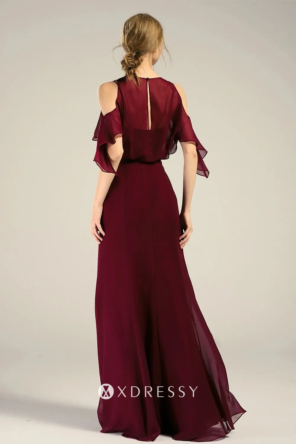 A line floor length bridesmaid dress A line floor length bridesmaid dress