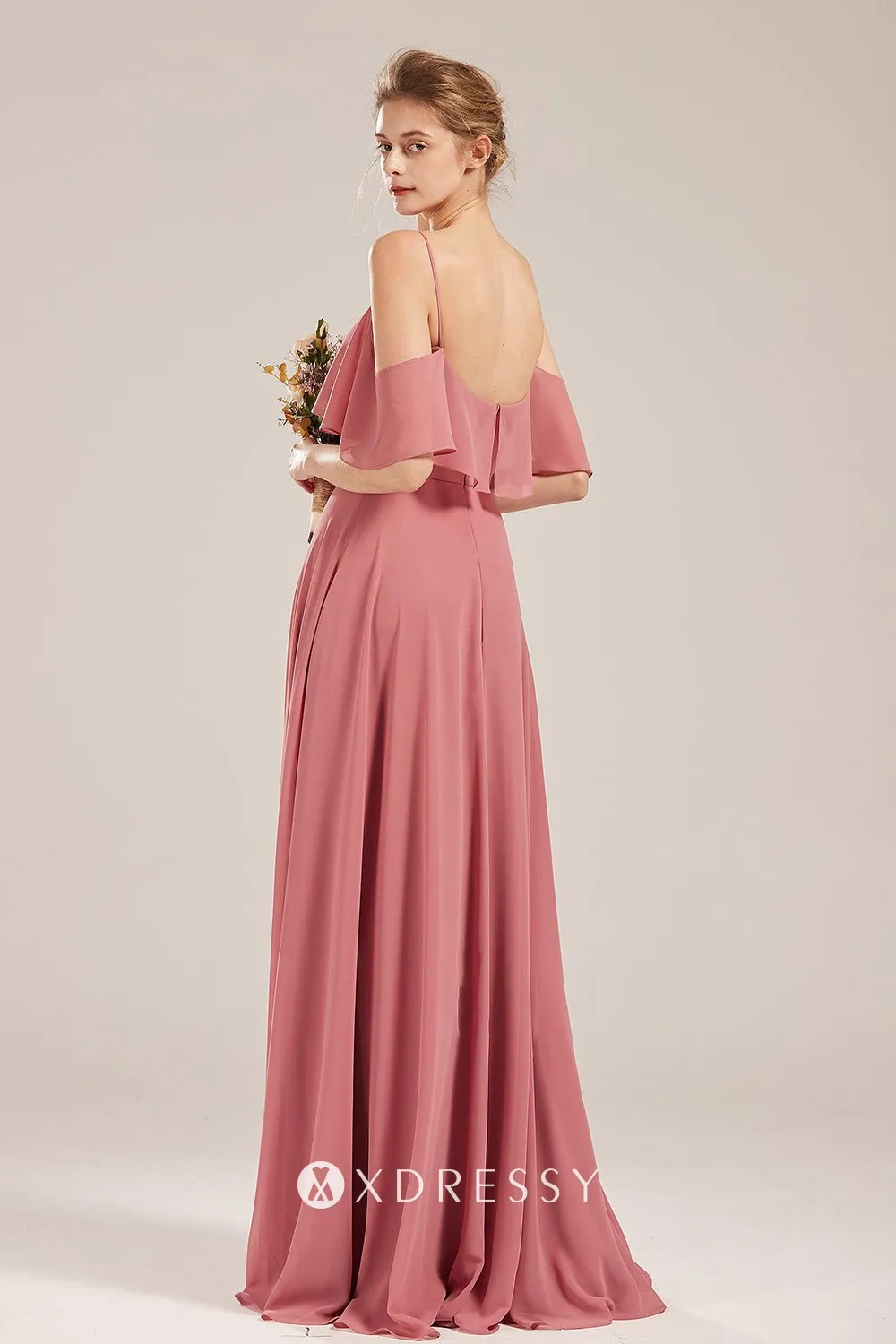 A line long bridesmaid dress A line long bridesmaid dress