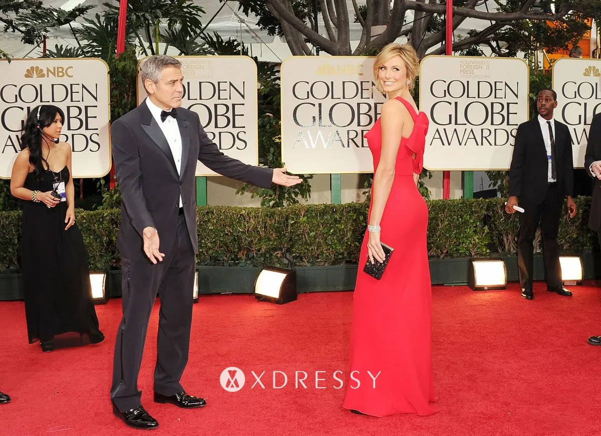 Stacy Keibler dress at Golden Globes 2012 Stacy Keibler dress at Golden Globes 2012
