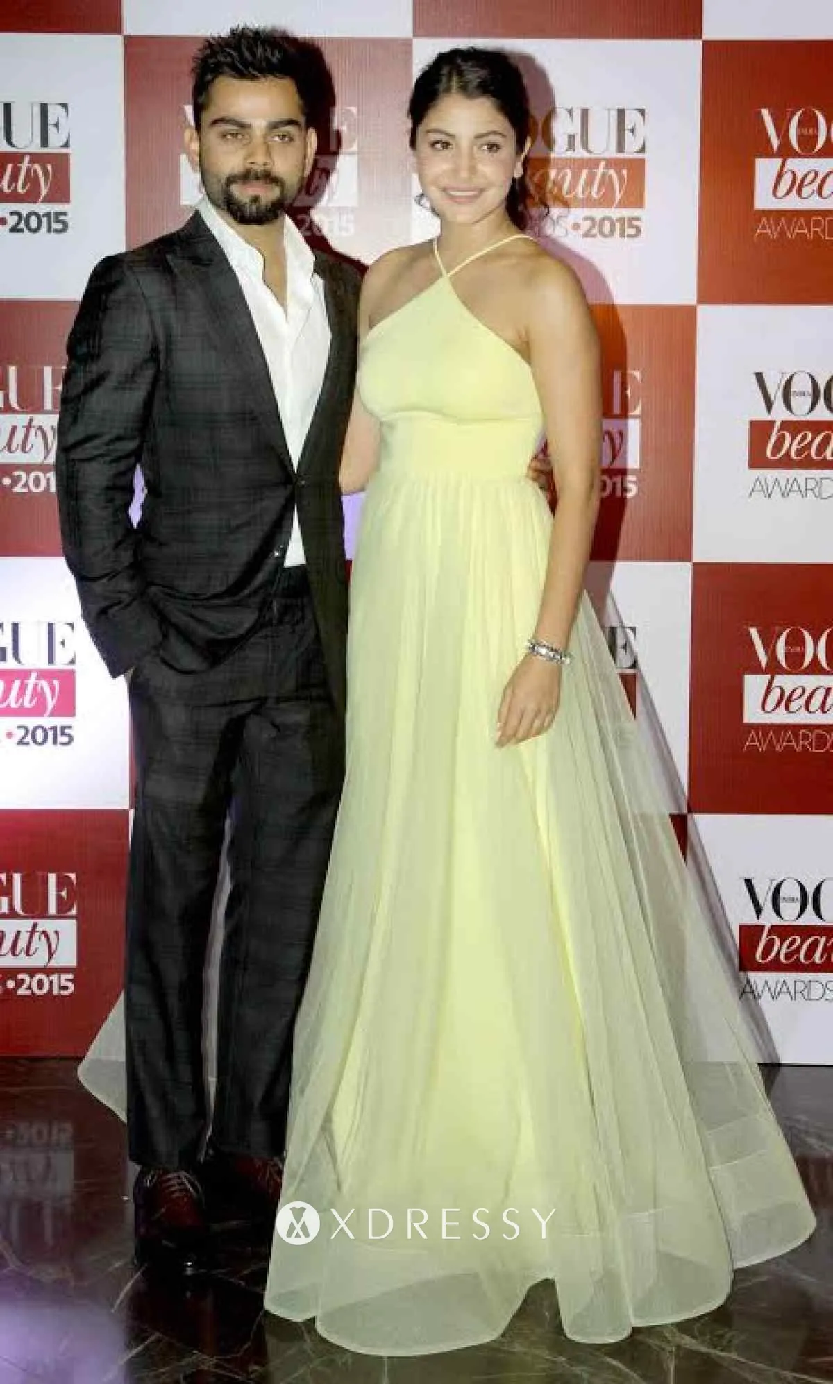 Anushka Sharma mustard green jersey with tulle overlay red carpet dress Anushka Sharma mustard green jersey with tulle overlay red carpet dress