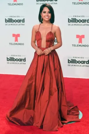 Becky G red carpet dress at 2017 Billboard Latin Music Awards