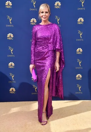 Allison Janney red carpet dress at Emmys 2018