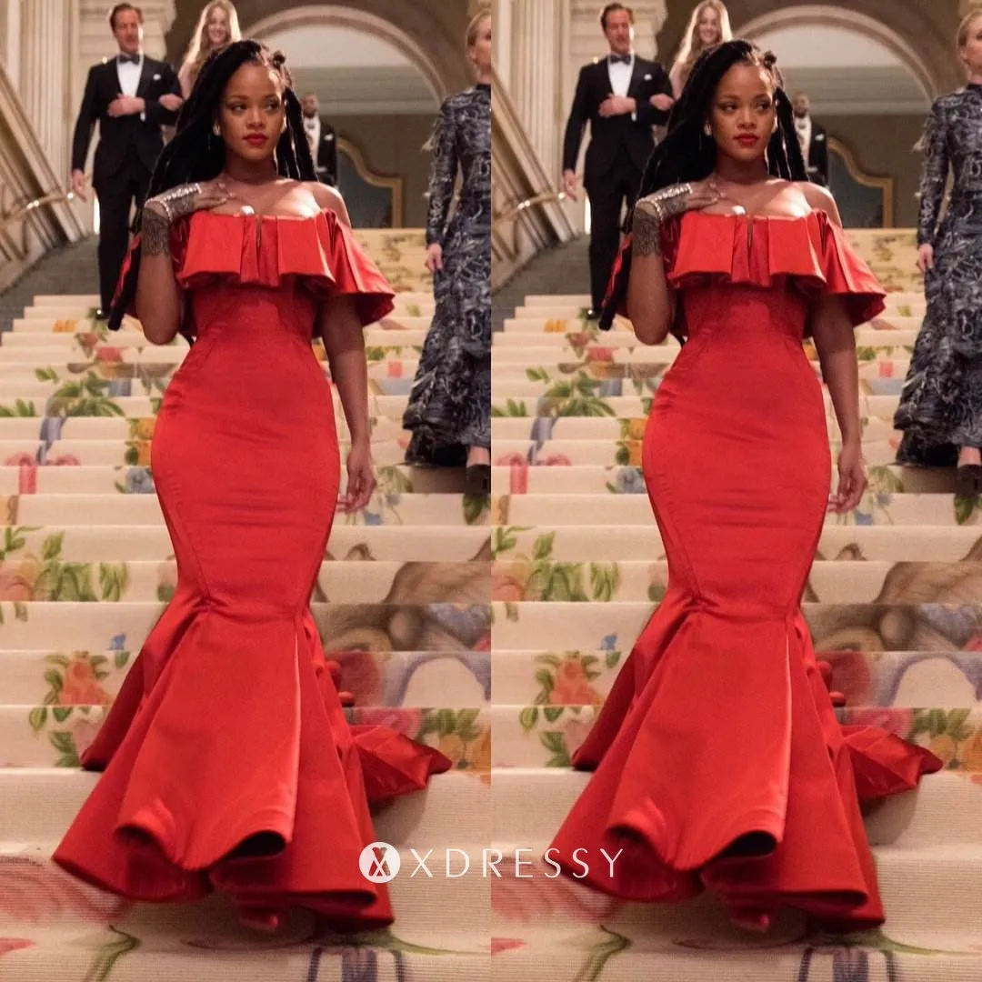 one shoulder trumpet dress