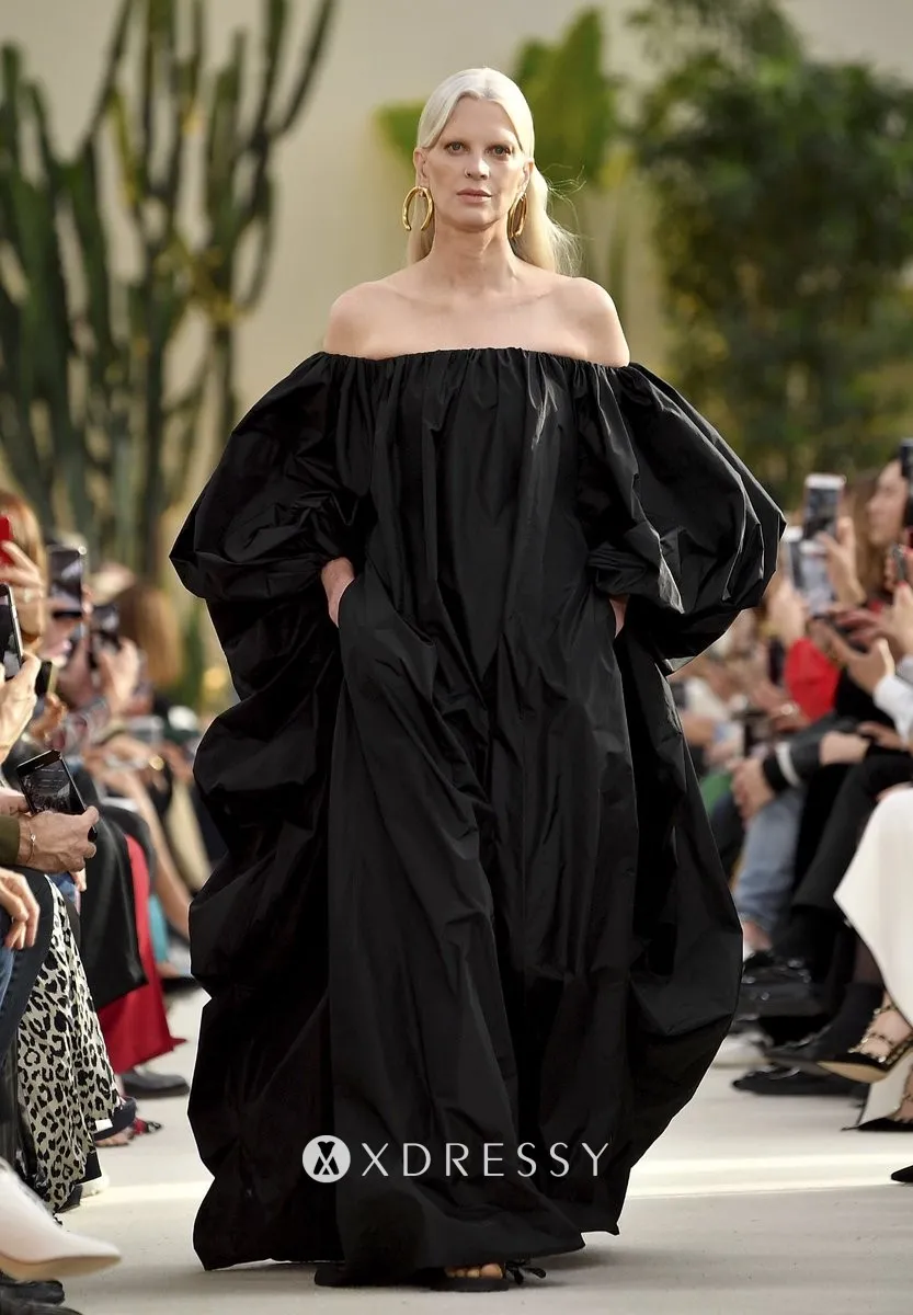 black off the shoulder long sleeve evening prom gown black off the shoulder long sleeve evening prom gown