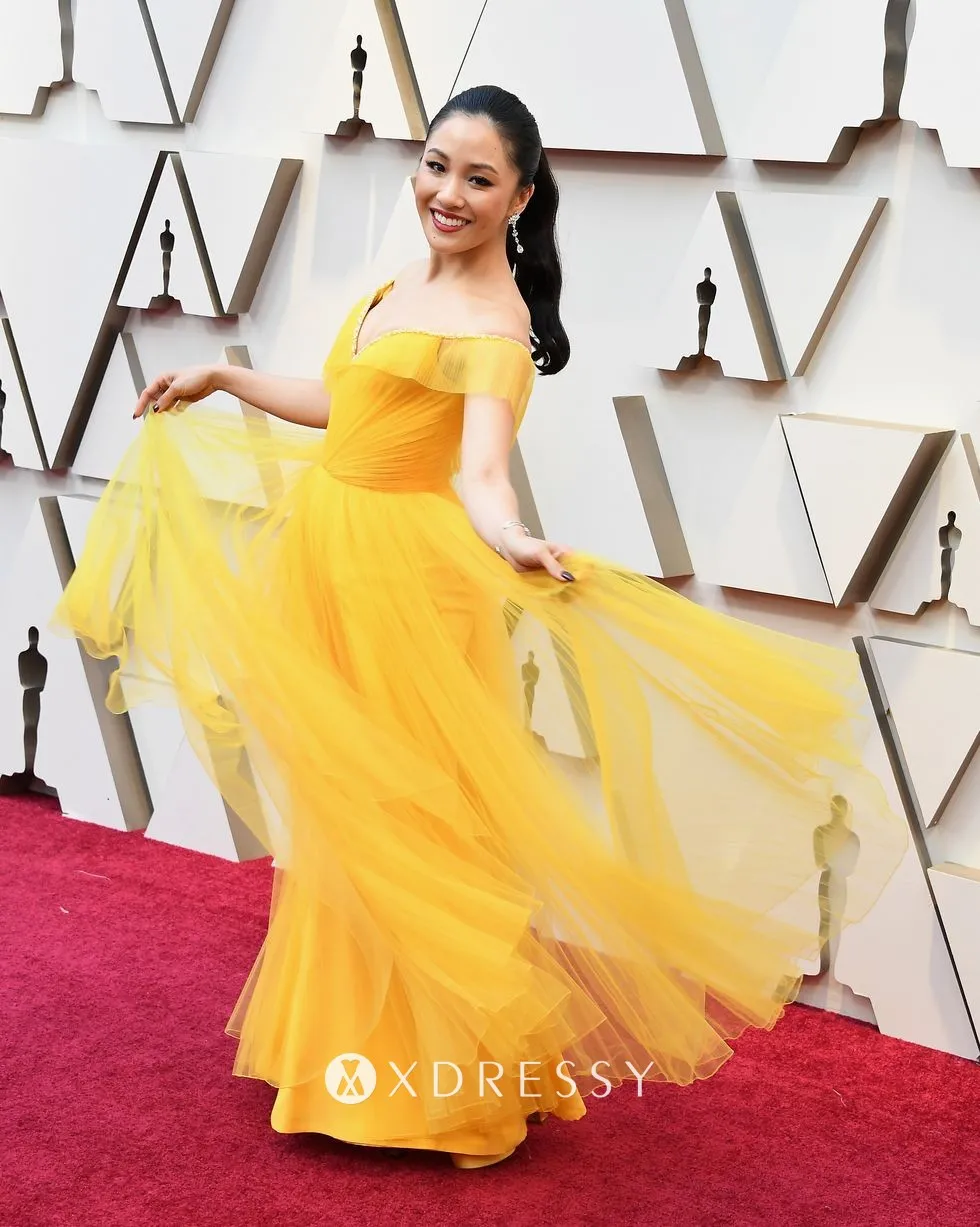 Constance Wu marigold formal dress 2019 Oscars Constance Wu marigold formal dress 2019 Oscars