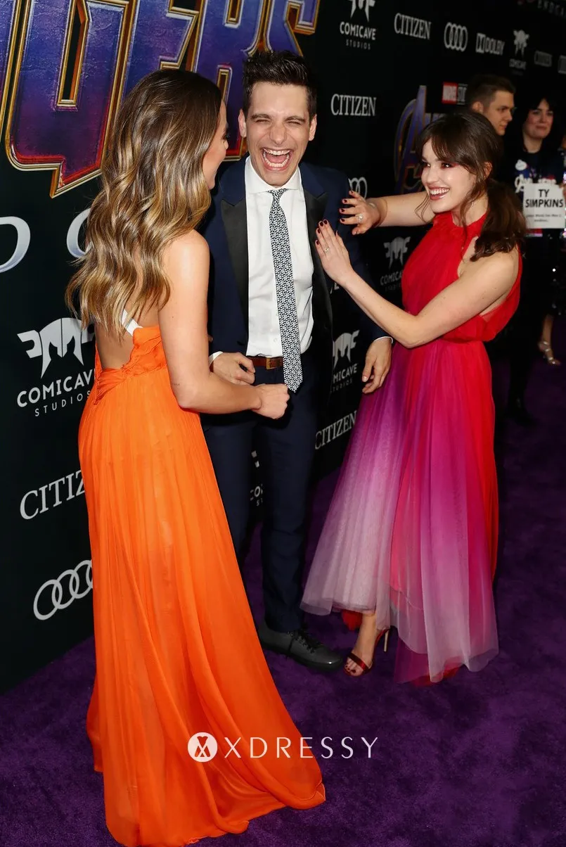 orange chiffon celebrity prom gown orange chiffon celebrity prom gown