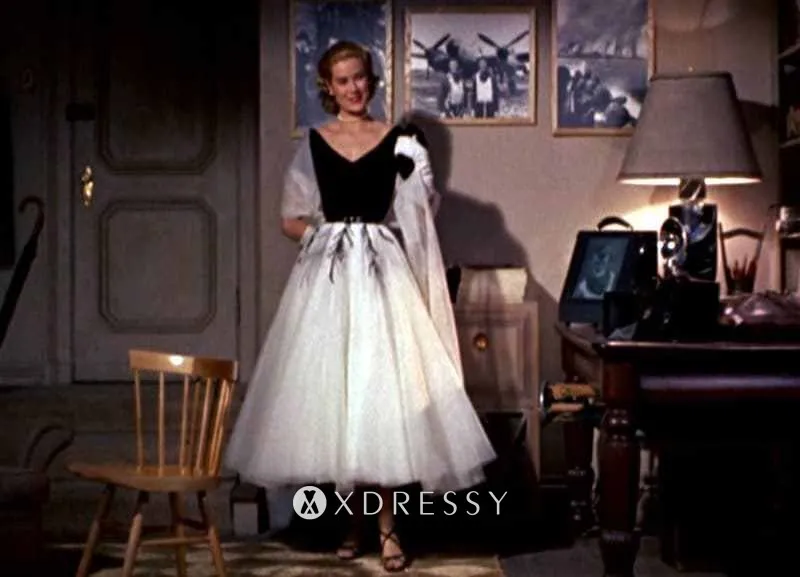 white tea party dresses