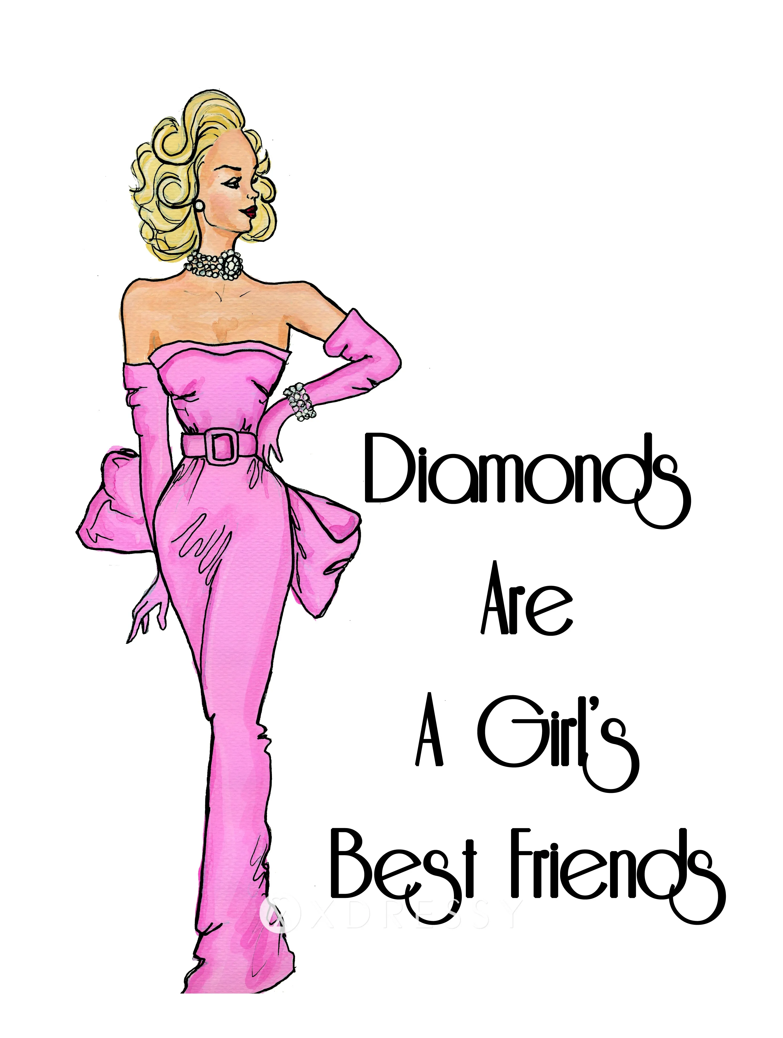 super pink celebrity formal dress with oversized bow at back in Diamonds Are a Girls Best Friend