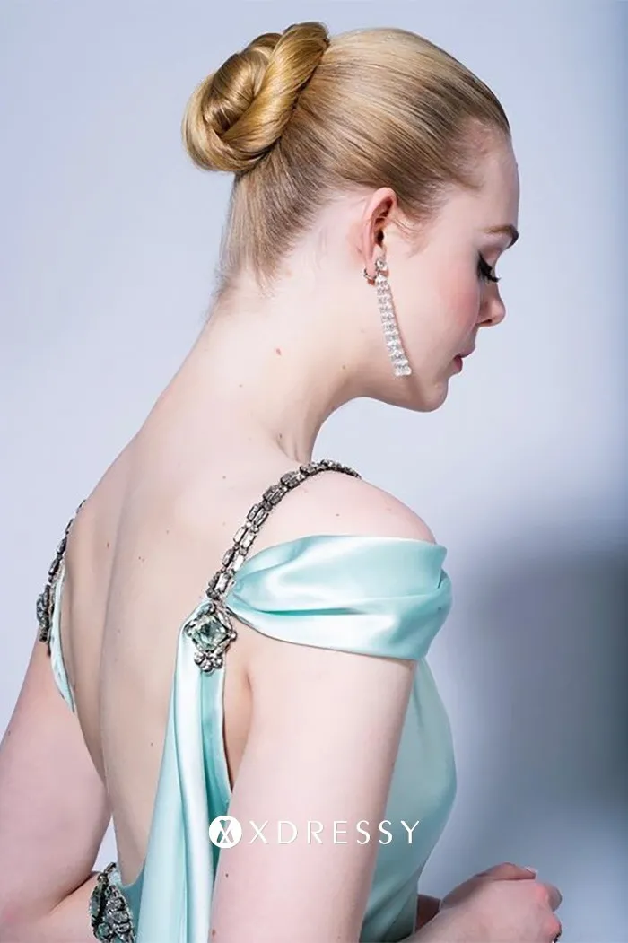 low back celebrity dress