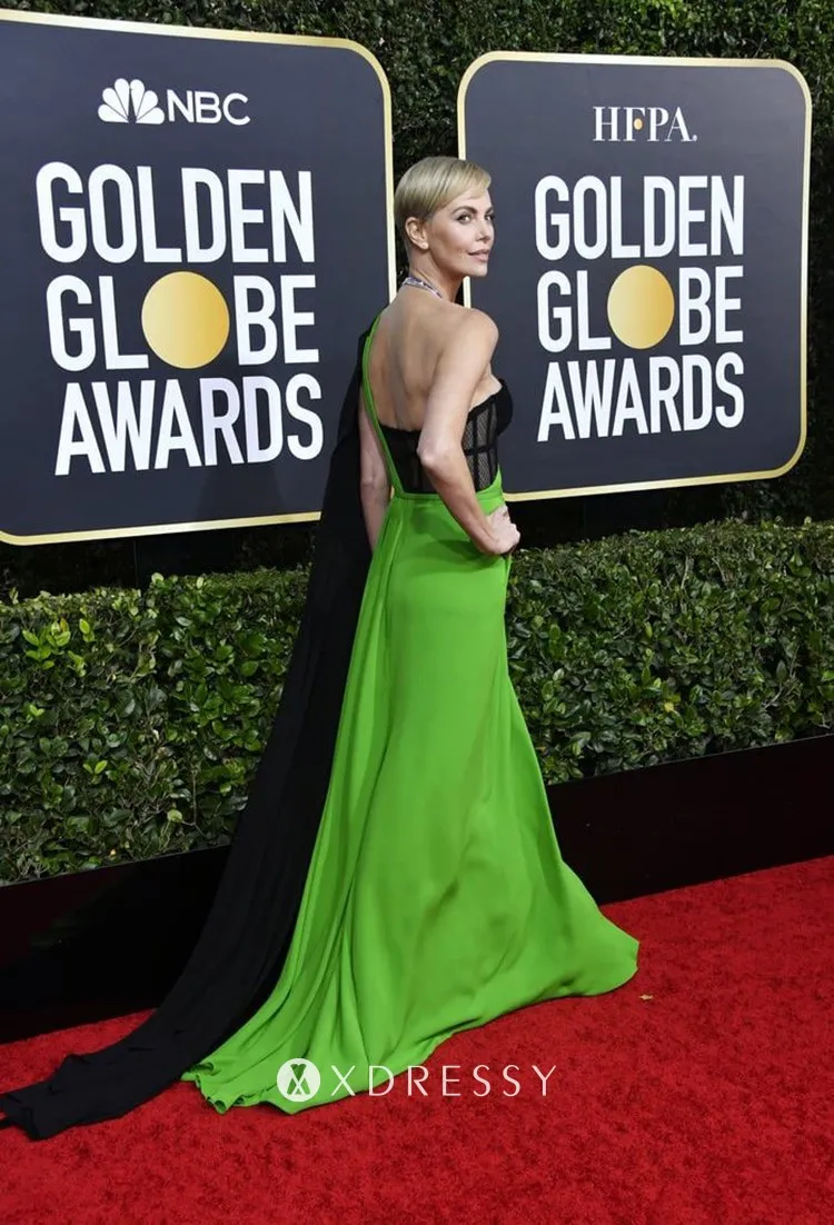 green and black long red carpet dress green and black long red carpet dress