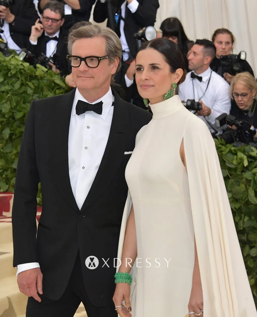Livia Giuggioli cream caped formal gown 2018 Met Gala Livia Giuggioli cream caped formal gown 2018 Met Gala