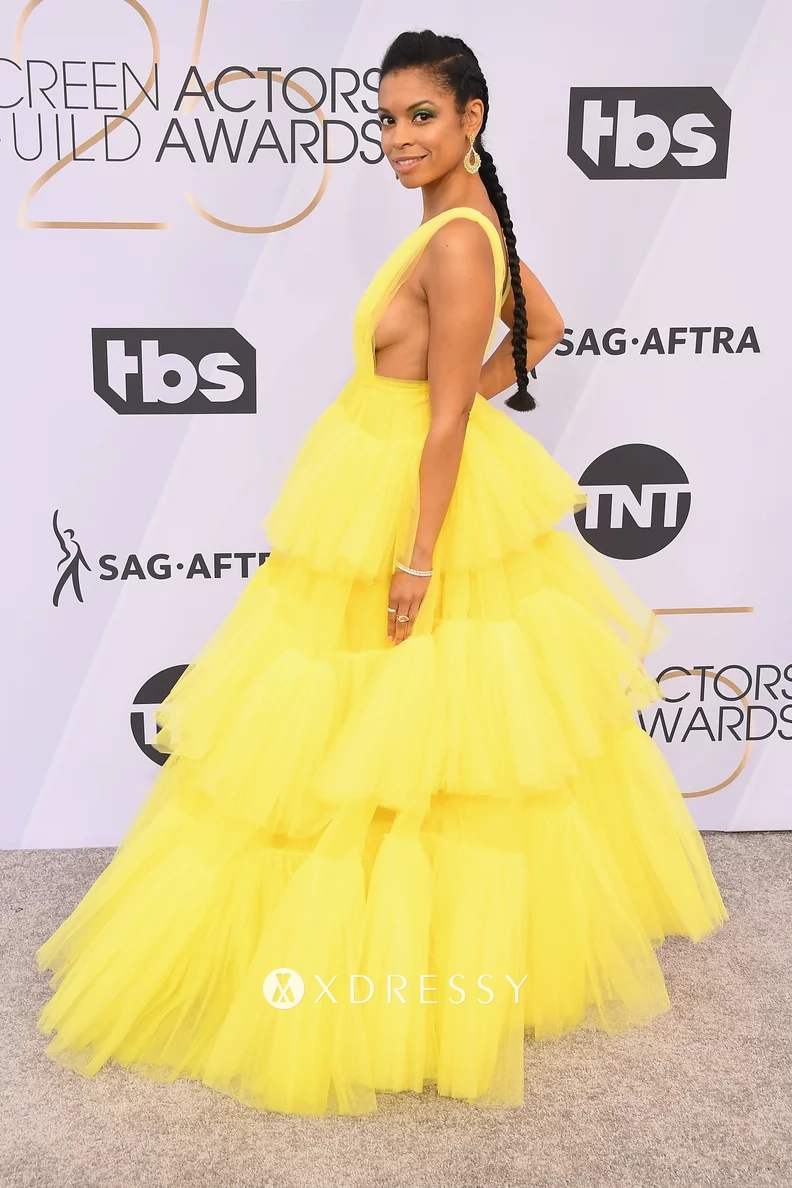 Susan Kelechi Watson yellow ballgown 2019 SAG Susan Kelechi Watson yellow ballgown 2019 SAG