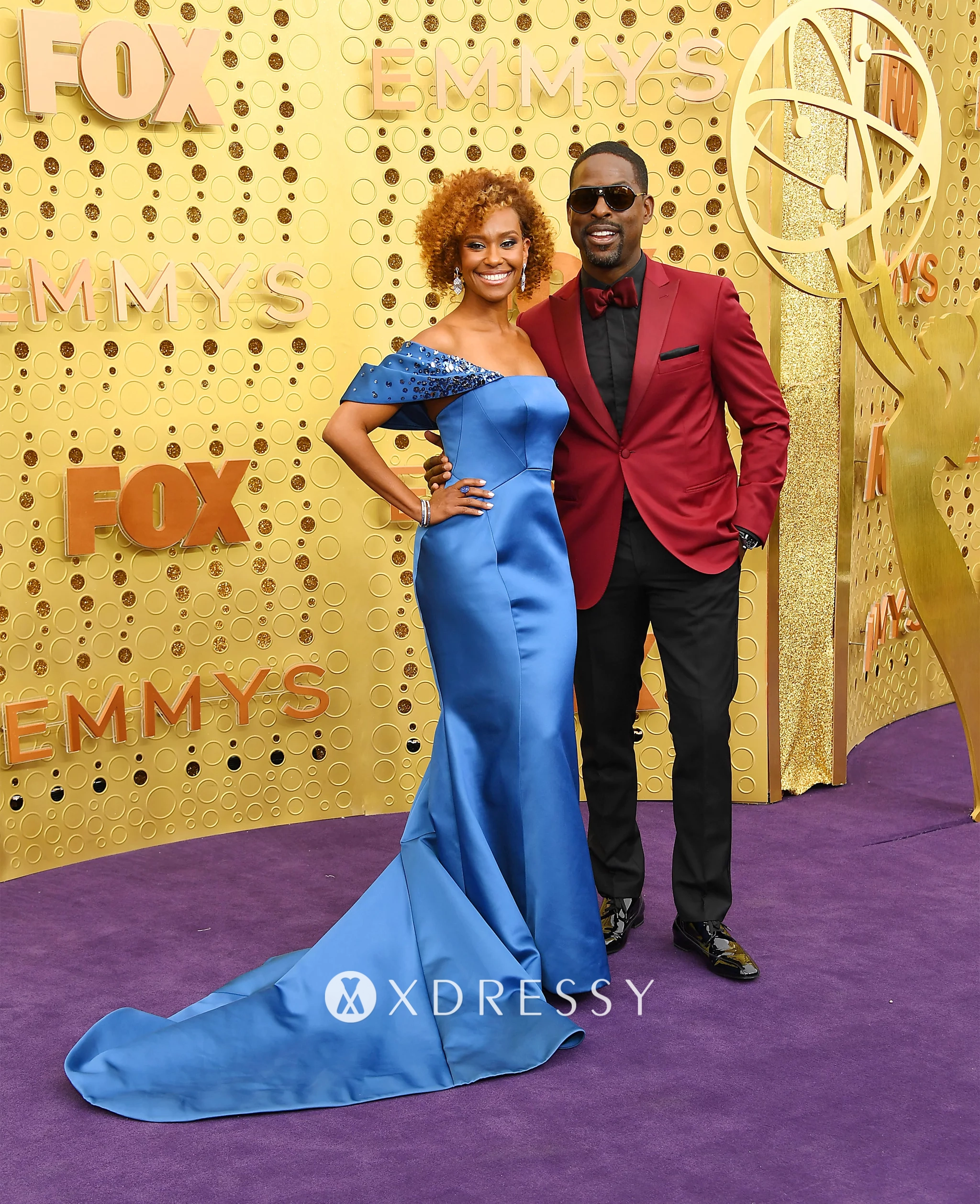 Ryan Michelle Bathe and Sterling K Brown on the carpet Ryan Michelle Bathe and Sterling K Brown on the carpet