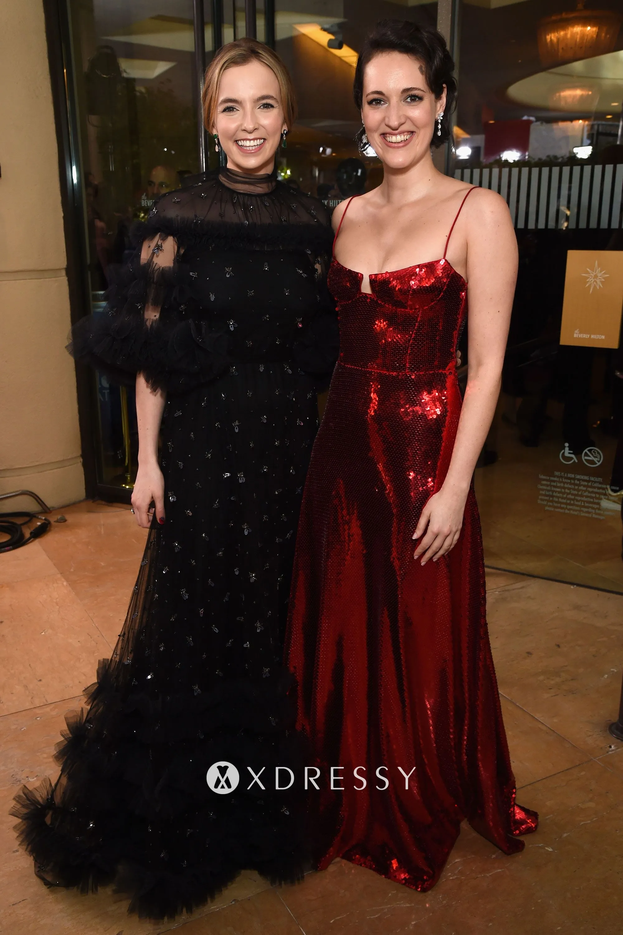 Phoebe Waller Bridge sparkly red sequin gown Phoebe Waller Bridge sparkly red sequin gown