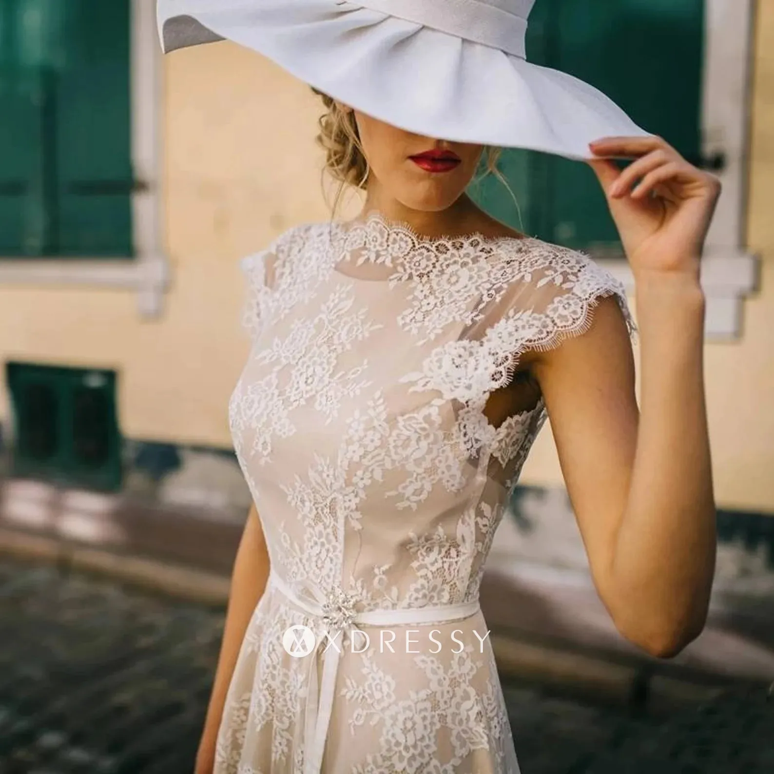 scalloped edge lace made an illusion neckline scalloped edge lace made an illusion neckline