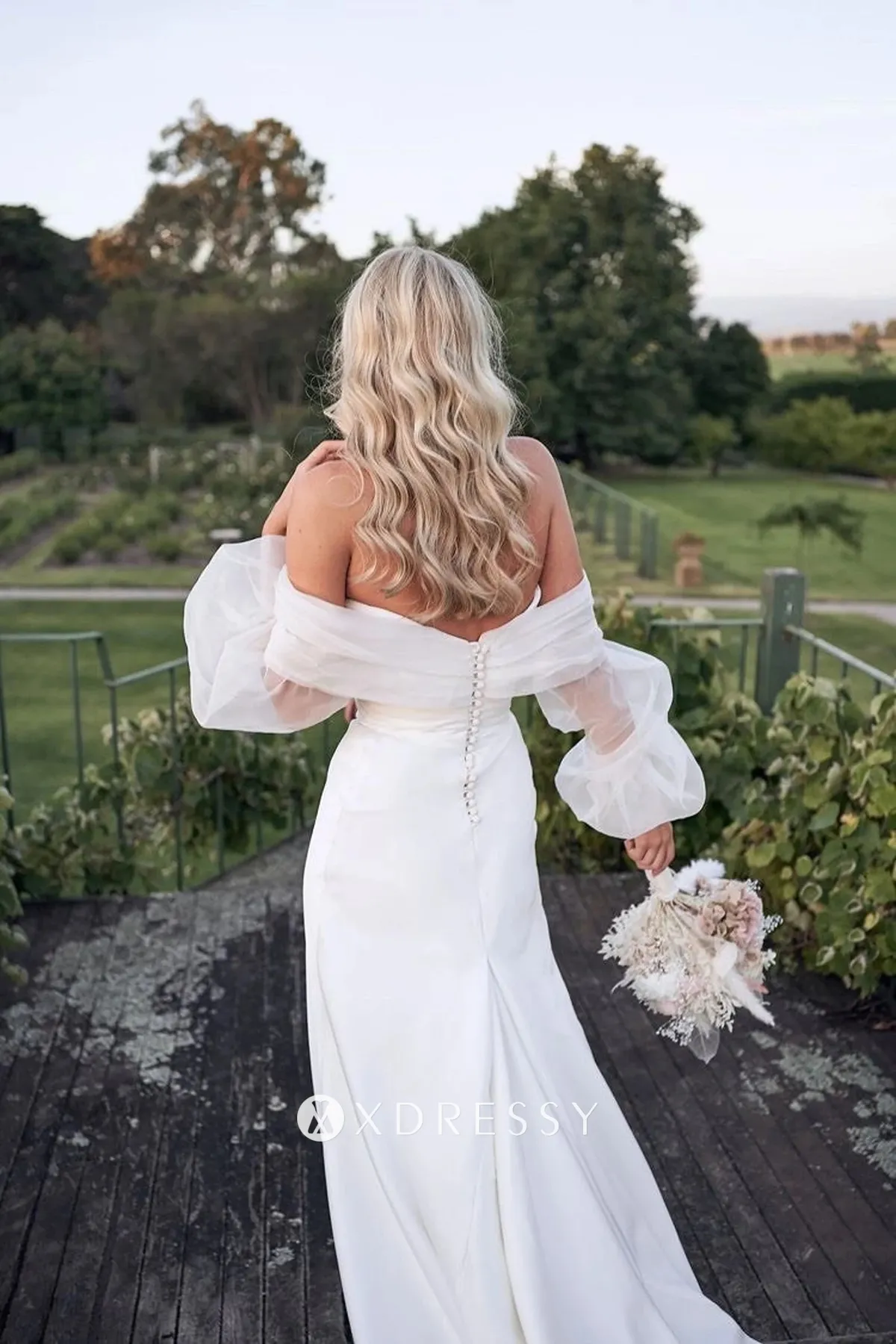 off the shoulder puff sleeve low back destination wedding dress off the shoulder puff sleeve low back destination wedding dress