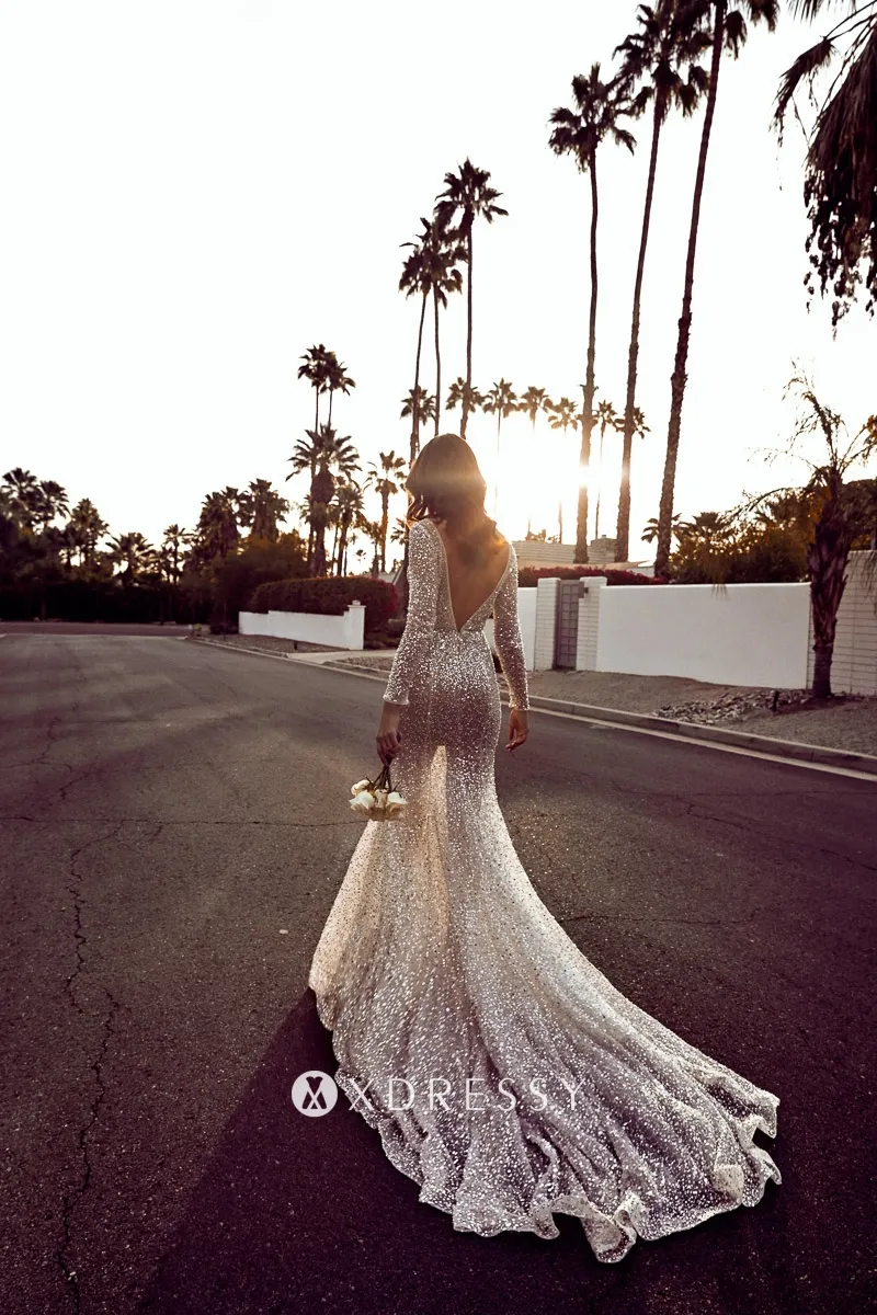 sequinned beading mermaid translucent bridal shower dress sequinned beading mermaid translucent bridal shower dress