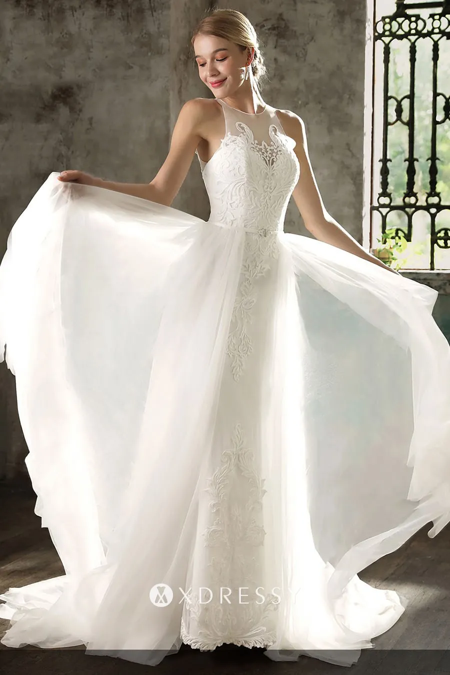 removable overskirt illusion sweetheart mermaid prom dress removable overskirt illusion sweetheart mermaid prom dress