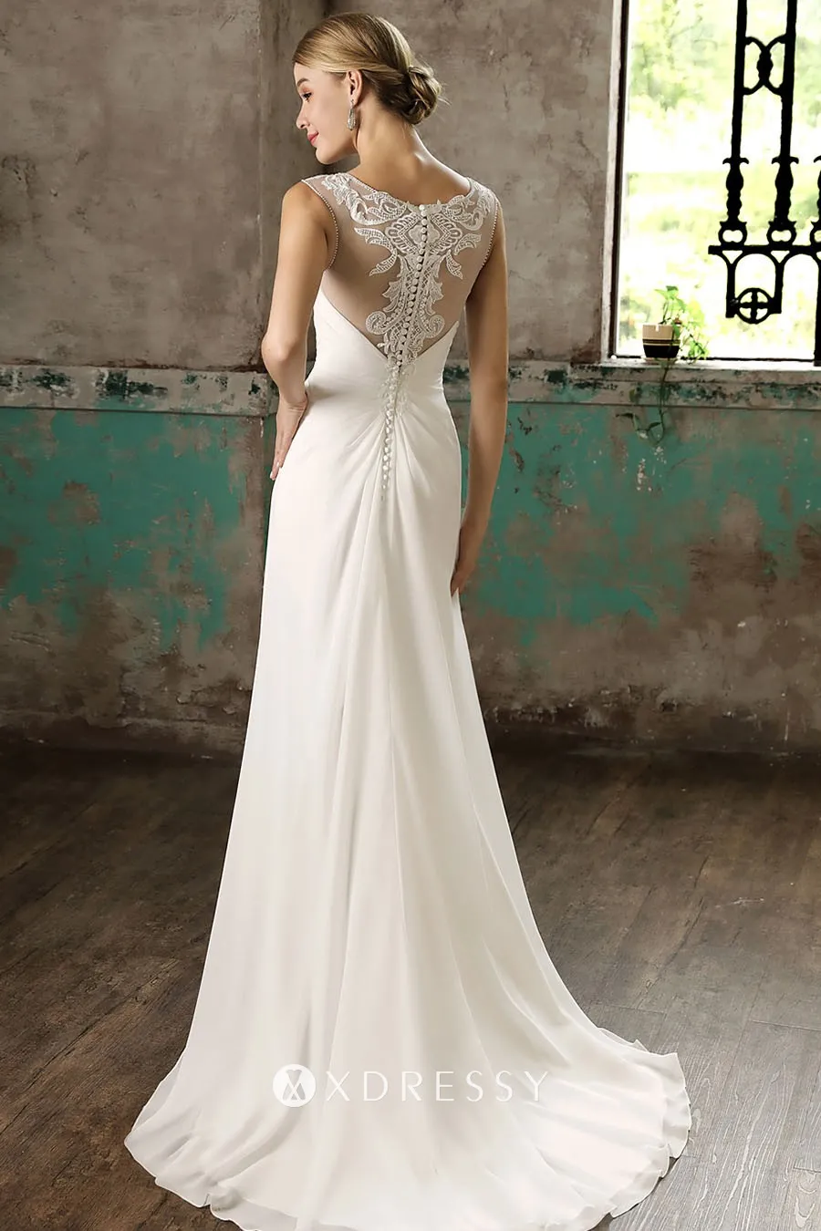 court train pearls illusion lace draped chiffon wedding dress court train pearls illusion lace draped chiffon wedding dress