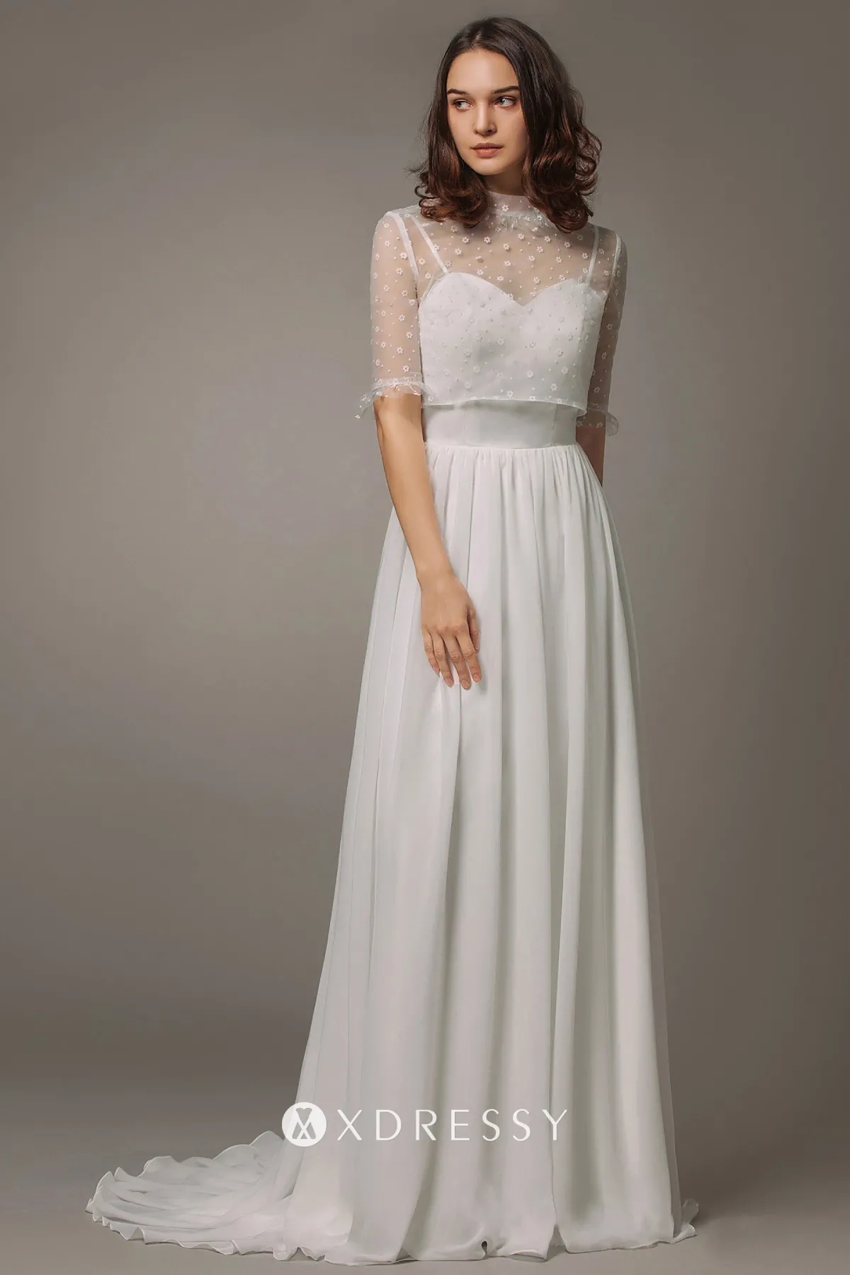 sweetheart white satin chiffon cute bridal gown sweetheart white satin chiffon cute bridal gown