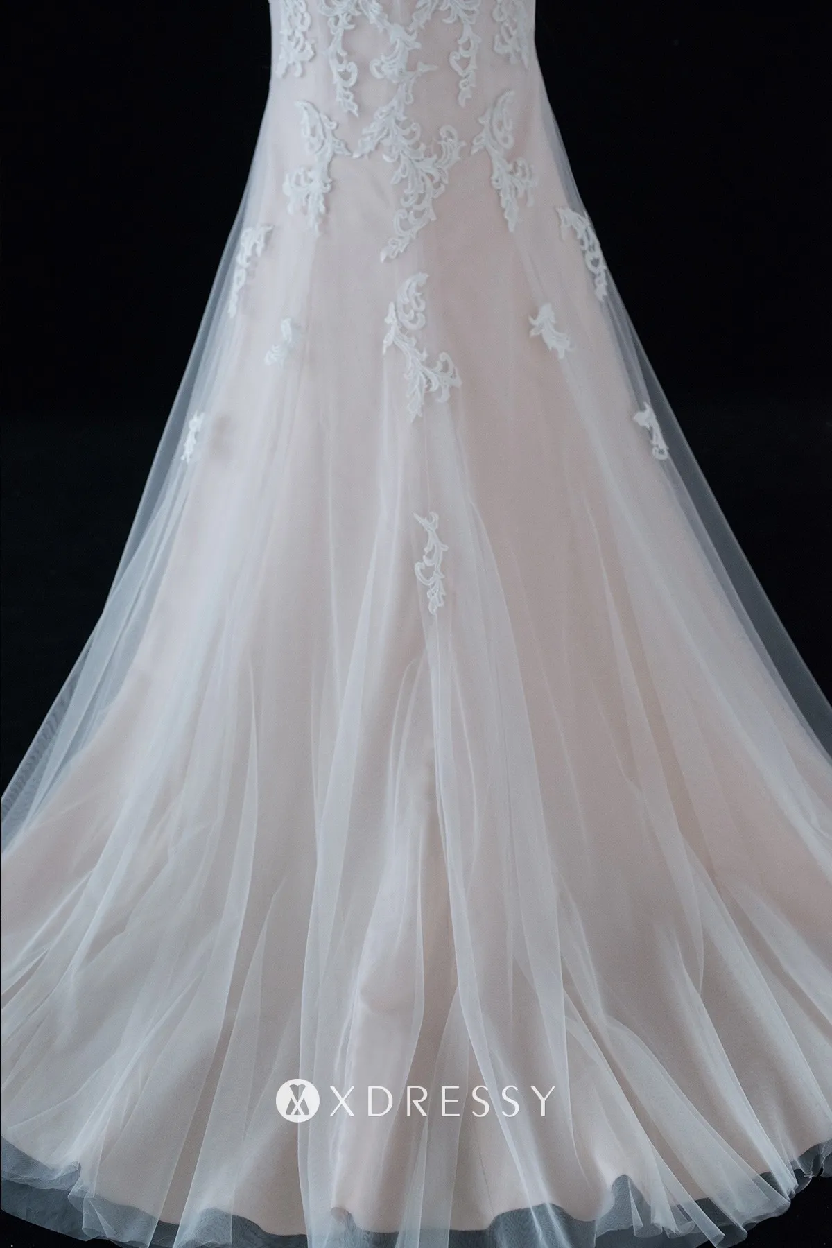tulle skirt chapel train mermaid bridal dress tulle skirt chapel train mermaid bridal dress