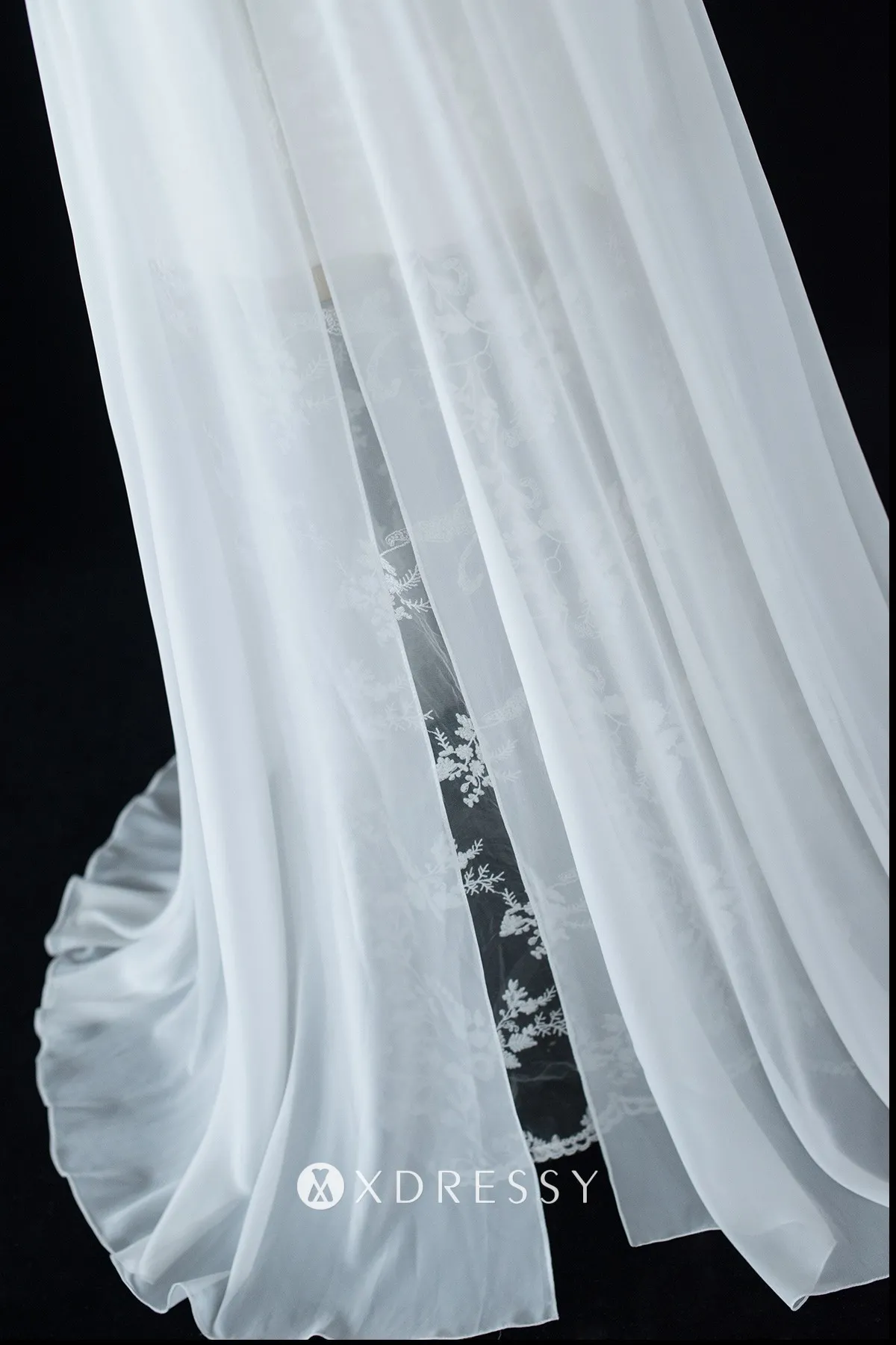 high slit sheer white chiffon lace summer wedding dress high slit sheer white chiffon lace summer wedding dress