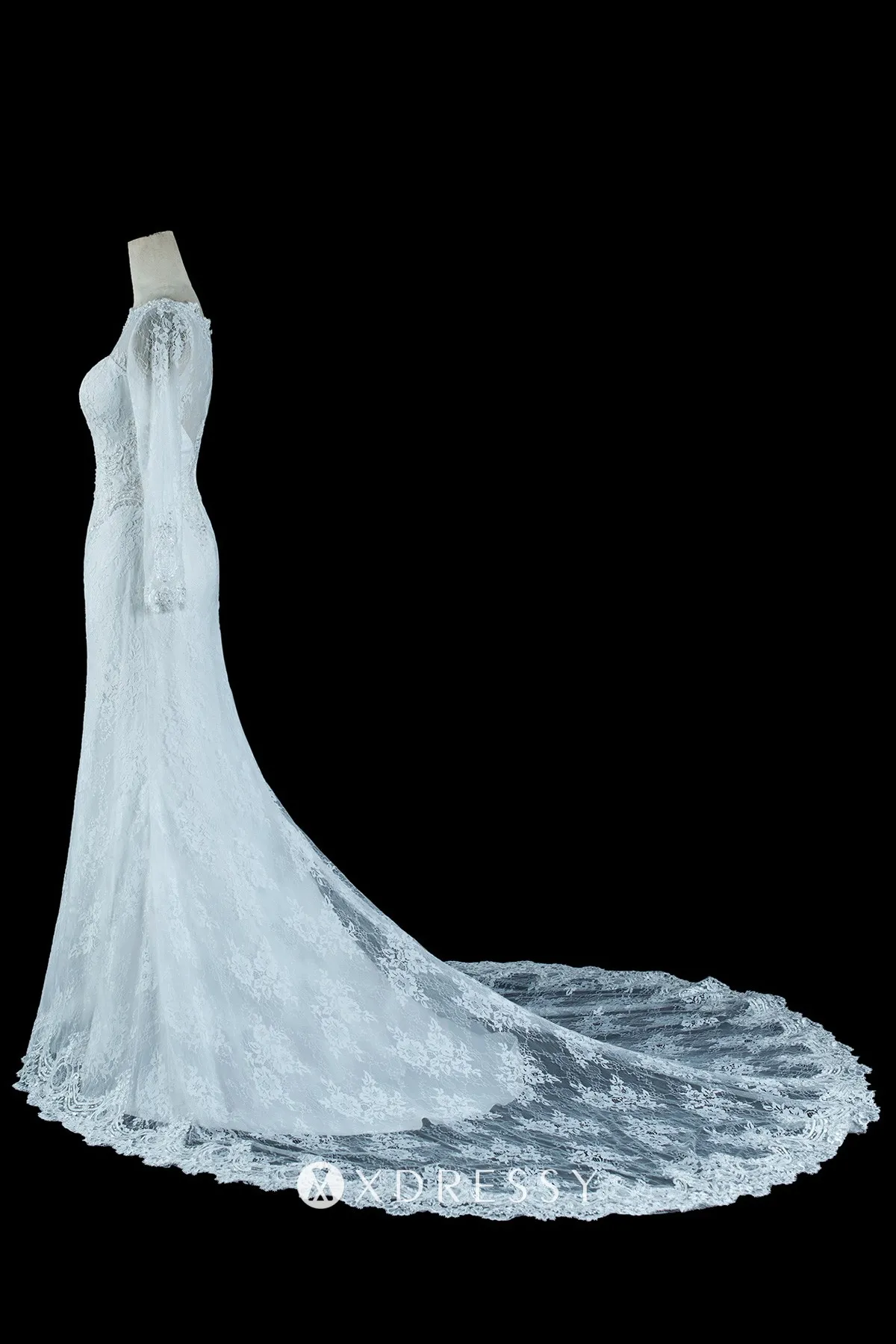 illusion long sleeve scalloped lace illusion neck wedding dress illusion long sleeve scalloped lace illusion neck wedding dress