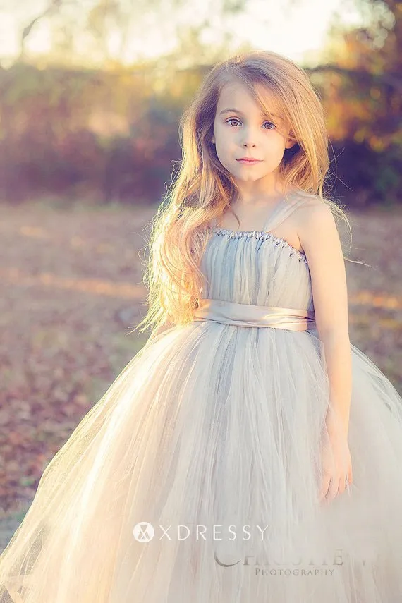 grey toddler flower girl dresses