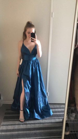 Prom 2020 ink blue dress